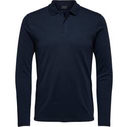 Selected PARIS LONG SLEEVE POLO (Färg: Black, XXL)