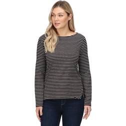 Regatta Fernanda T-shirt För Kvinnor - Svart/Vit