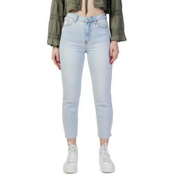 Only Onlemily Hoge Taille Jeans - Lichtblauw