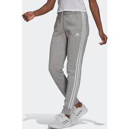 adidas Pantaloni Essentials Fleece 3-Stripes - Medium Grey Heather/White