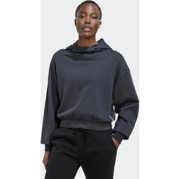 adidas Cropped Hoodie - Schwarz