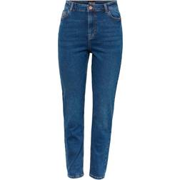 Pieces Kesia Mom HW Jeans Whitecap Gray