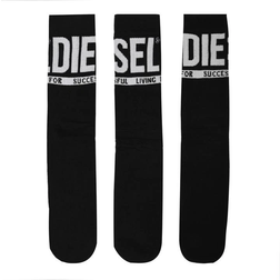 Diesel Chaussettes Montantes Avec Revers Anti-Pression 00SAYJ-0QATV Noir