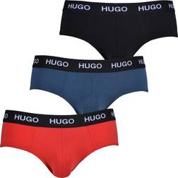 HUGO 3-pak Triplet Brief Black/Blue