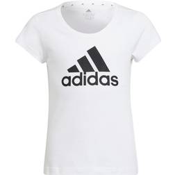 adidas Junior Essentials Tee - White/Black (GU2760)