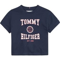 Tommy Hilfiger Metallic Logo Organic Cotton T-Shirt TWILIGHT