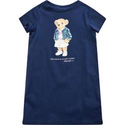 Polo Ralph Lauren Girls Bear Dress Navy, Navy, Years=Xl, Women