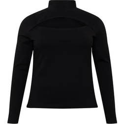 Urban Classics Ladies Cut-Out Turtleneck Longsleeve Long-sleeve Shirt