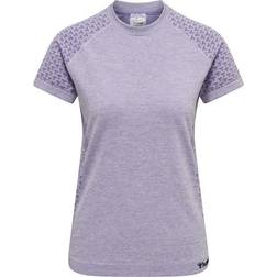 Hummel CI Seamless T Shirt - Lavender Melange