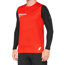 100% Camiseta de MTB Negro-Rojo Racer