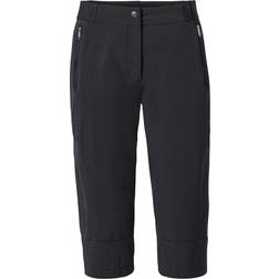 Vaude Pantalones Farley Stretch Capri III - Negro