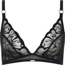 Chantelle Fleurs Wirefree Triangle Bra - Svart