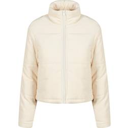 Urban Classics Chaqueta de entretiempo 'Ladies Corduroy Puffer - Negro