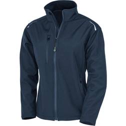 Result Result Genuine Recycled Womens/Ladies Recycled 3 Layer Soft Shell Jacket (Black)