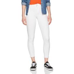 Only Jean Skinny Blanc en Coton Cara - White Female