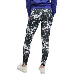 Urban Classics Legging Femme Tie Dye - Noir