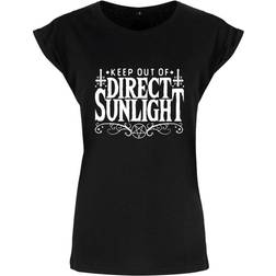 Grindstore Womens/Ladies Keep Out of Direct Sunlight T-Shirt (Black/White)
