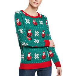 Urban Classics Ladies Santa Christmas Sweater Knit jumper