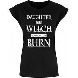 Grindstore Womens Daughter Of A Witch You Couldnt Burn T-skjorte - Svart