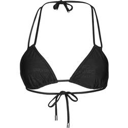 Calvin Klein Core Tonal Logo Triangle Bikini Bra - Zwart