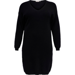 Only Carmakoma Esly LS V-Neck Knee Dress 42/44