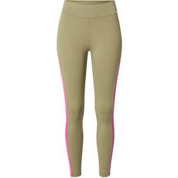 Urban Classics Ladies Ladies Color Block Leggings khaki/brightviolet