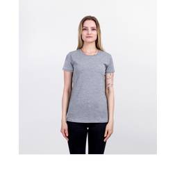 Økologisk t-shirt, fitted, dame, mottled grey