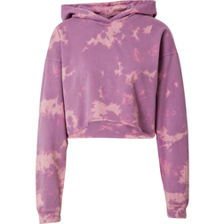 Urban Classics Oversized Short Bleached Hoody - Purple