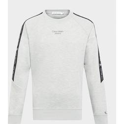 Calvin Klein Punto Logo Tape Sweatshirt - Light Grey Heather