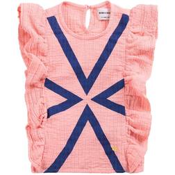 Bobo Choses Triangles Blouse - Pink