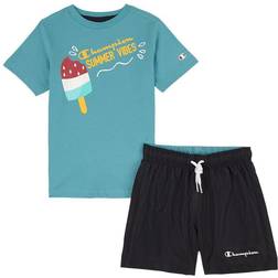 Champion Completo T-Shirt Pantaloncini - Multicolore