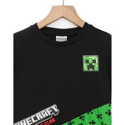 Minecraft Barn/Kids Creeper Colour Block T-Shirt 14-15