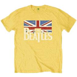 The Beatles Kid's Logo & Vintage Flag T-shirt - Yellow