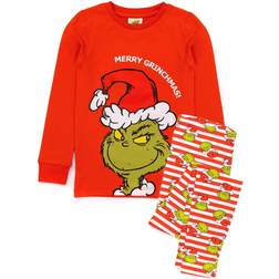 Universal Textiles Kid's The Grinch Fitted Christmas Pyjama Set - Red/Green/White