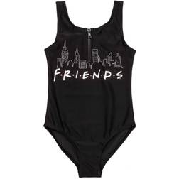 Friends Traje de baño de una pieza Sunsafe para niñas de - Negro