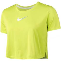 Nike Training One Dri-FIT Limegrøn cropped tanktop