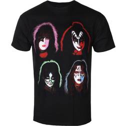 Kiss Faces Unisex T-shirt - Black