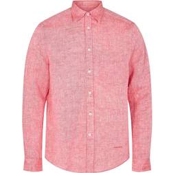 J.Lindeberg Linen Melange Slim Shirt Safari