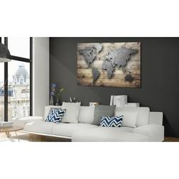 Arkiio Silver World 90x60 Tavla