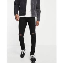 Dr. Denim Chase Black Ripped Knees - Black