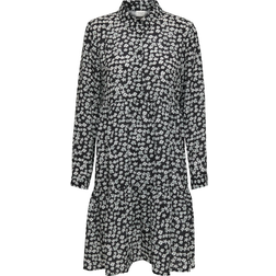 Only White Polyester Dress - Black
