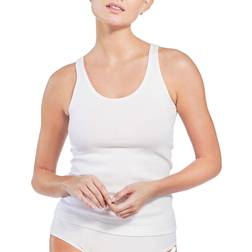 Bread & Boxers Ribbed Tank Top - White