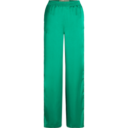Jack & Jones Kira Satin Trousers - Green/Jolly Green