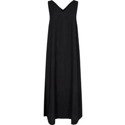 Vila Prisilla V Neck Midi Jurk - Cement