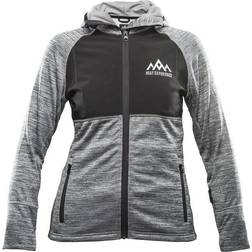 Hecs Heated Hoodie Women Light Grey/Black Melange