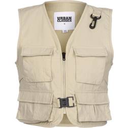 Urban Classics Ladies Short Tactical Vest - Concrete