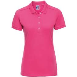 Russell Athletic Womens/Ladies Stretch Short Sleeve Polo Shirt (Burgundy)