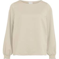 Vila Ladee Boatneck L/S Top Birch