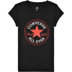 Converse Maglia a Maniche Corte per Bambini Nero