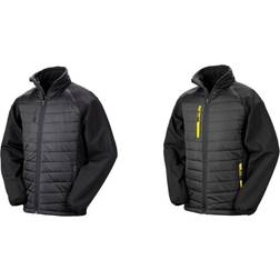 Result Womens/Ladies Compass Soft Shell Jacket (Black/Yellow)